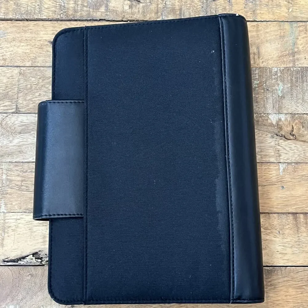 Franklin Covey 365 Planner Black Leather Canvas Magnet Closure